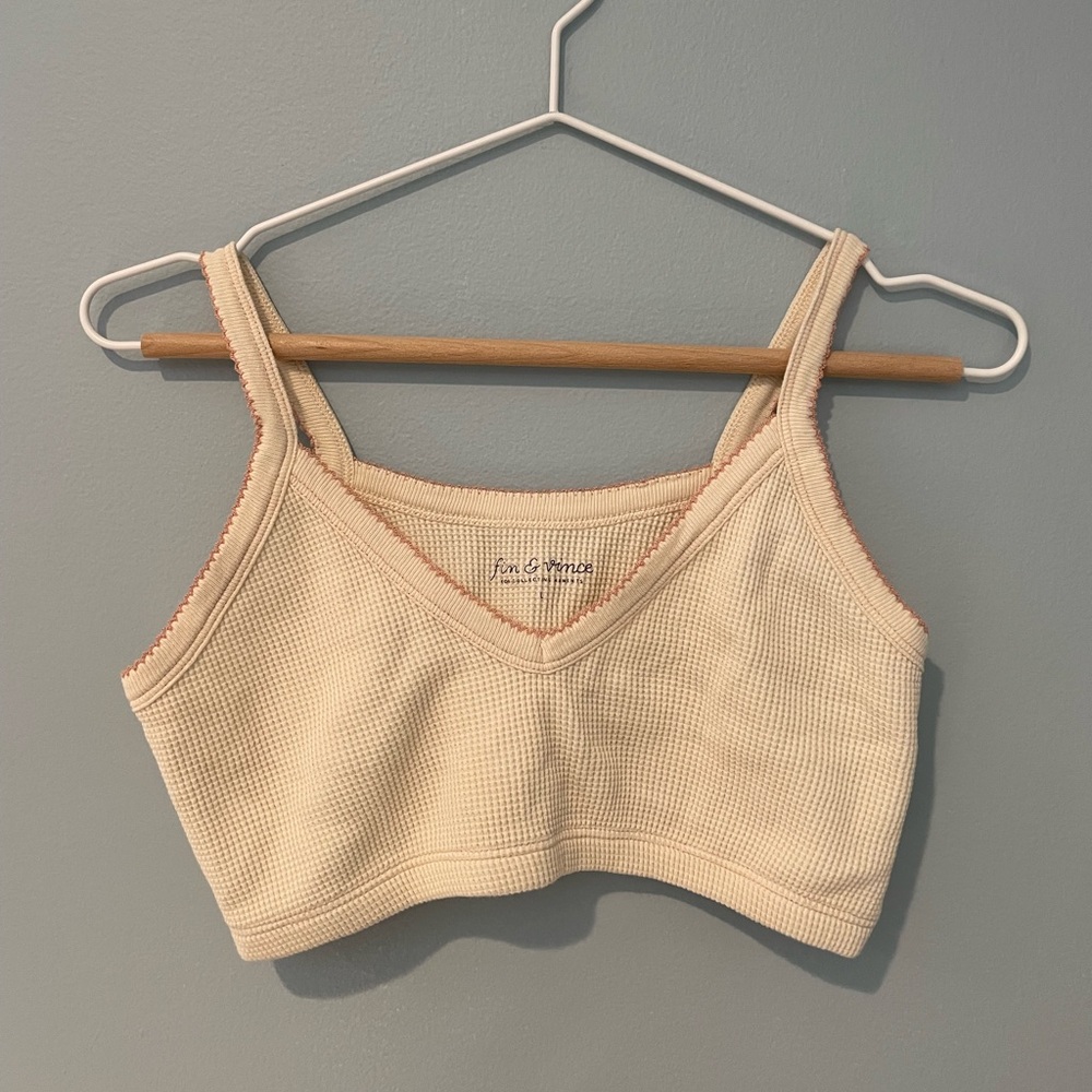 Fin & Vince waffle bralette top